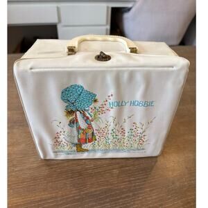 Vintage Holly Hobbie 1972 vinyl lunch box with thermos and cup